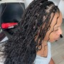 Medium knotless boho/Goddess Braids