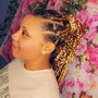 Large knotless Braids mid back