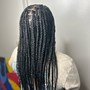 Small knotless Braids Midback