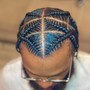 4 stitch braids - full head