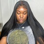 Closure wig install