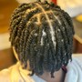 Two-strand twists on Natural Hair