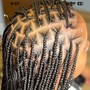 Knotless braids med size