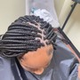 Mid-Back Box Braids