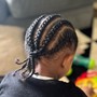 Kid's Braids (straight-back cornrows)