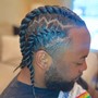 Full head braided freestyle