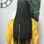 Butt length (small)  Knotless Braids