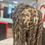 Faux locs over natural locs (hair included)