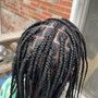 Faux locs over natural locs (hair included)