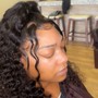 Silk wrap with Curls