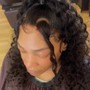 Silk wrap with Curls