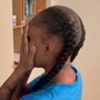 kids braided ponytail