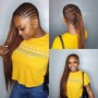 Lemonade Braids (side sweep)