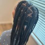 Large Knotless Braids