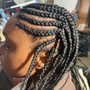 Large Knotless Braids