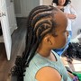 Takedown- natural hair, cornrows, simple styles