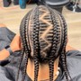 Two feed in braids