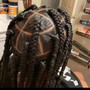 large knotless braids