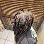 Natural large box braids