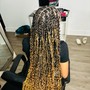 2 Feed In Braids w/ bundles