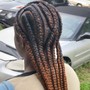 Small/long length Feed in braids