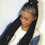 Mermaid Knotless Box Braids (medium size)