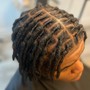 Palm Roll Retwist w/basic style