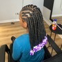 Kid's Fulani Braids (hair added)