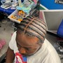 Stitch Designer Mens Natural Hair Cornrows 8-12 braids