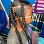 MEDIUM OR LARGE KNOTLESS BRAIDS MID BACK ONLY