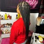 Large box braids (back length, waist )