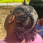 Crisscross Braids Into Bun (4)