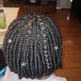 Men basic braids ( straight back ) 6-8 braids