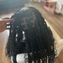 Hair extensions added to locs