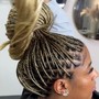 Medium Knotless braids