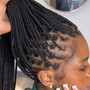 Medium Knotless braids