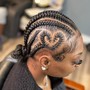 Kid's Braided pony with natural hair