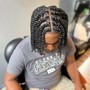 Kid's Braided pony with natural hair