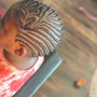 Men’s cornrow braids Full head