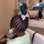 Kid's Scalp Braids With Beeds