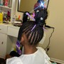 Kid's Scalp Braids With Beeds