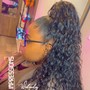 Half up/half down quick weave