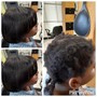 Natural Hair Smoothing Silk-press & Saran Wrap