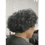 Natural Hair Smoothing Silk-press & Saran Wrap