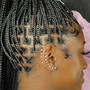 Smedium knotless Braids waist length