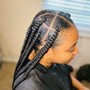 Stitch or Feed In  Braids (7-10)