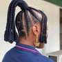 Feeding or Fulani braids