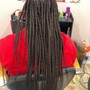 Meduim Knotless Braids Butt Length