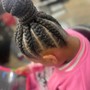 Kid's Braided ponytail