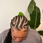 Cornrows - Medium (plain or swirls )